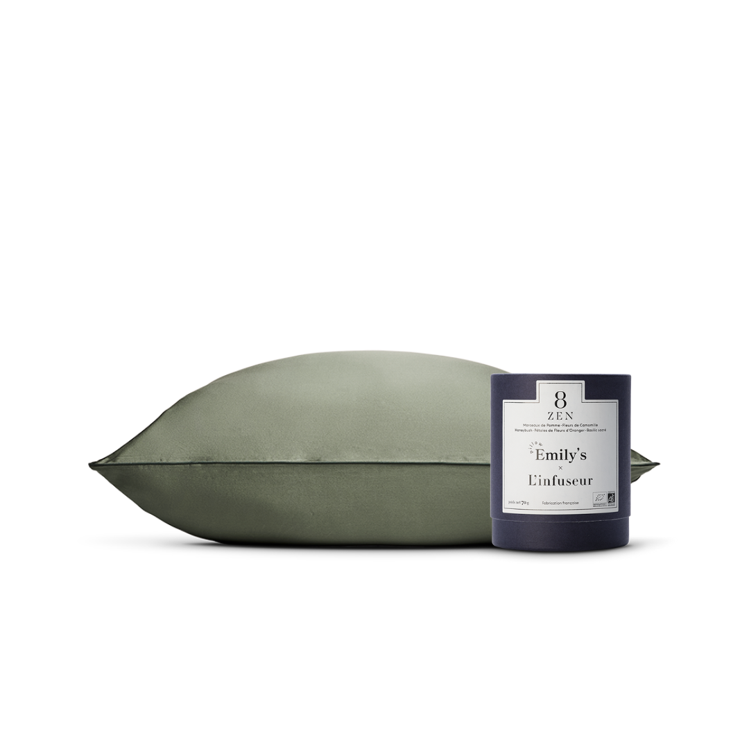 Pack night routine - Taie en soie, infusion zen bio