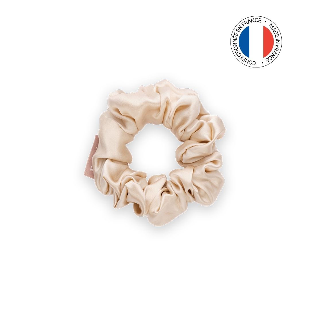Chouchou 100% soie - Confectionné en France - Champagne