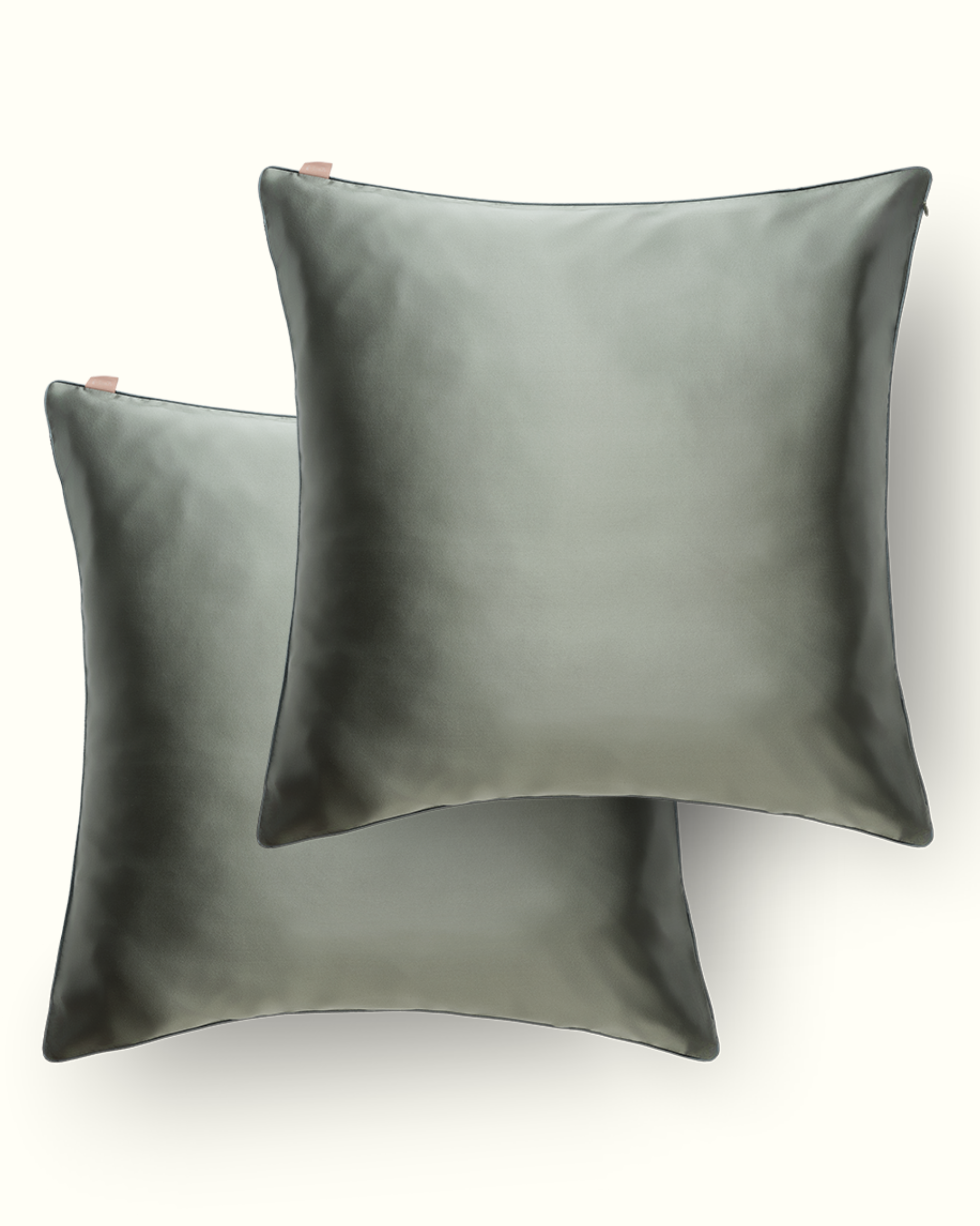 Coffret Duo de Noël - Taies 100% pure soie x2 - Vert Sauge