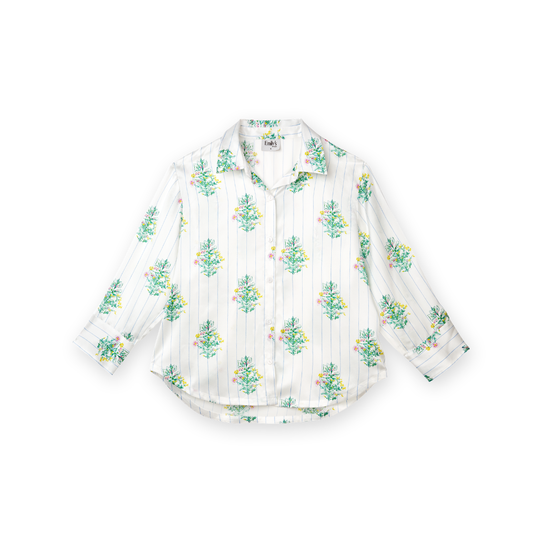 Chemise Oversize 100% pure soie de mûrier - Bouquet Garni