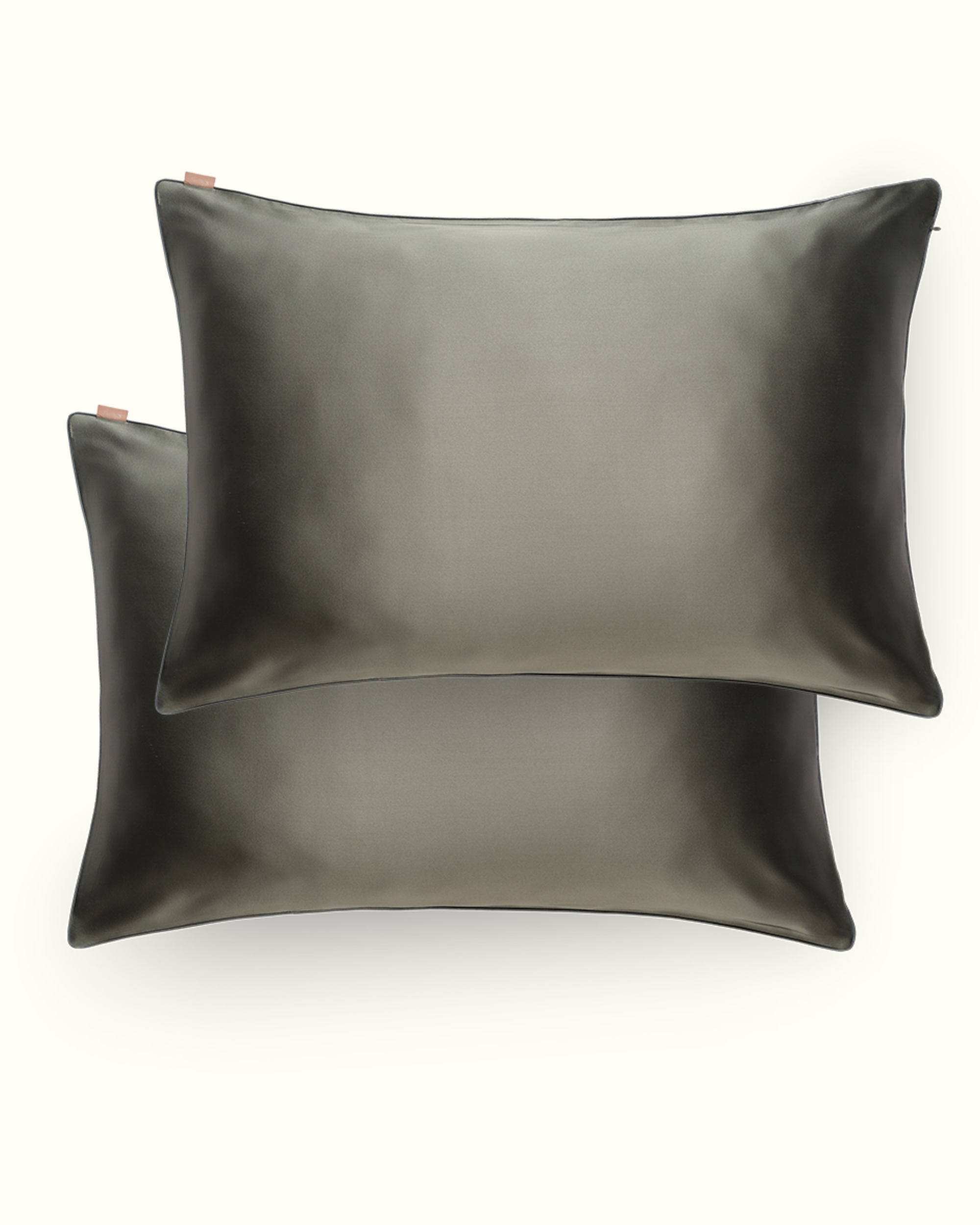 Coffret Duo de Noël - Taies 100% pure soie x2 - Vert Sauge