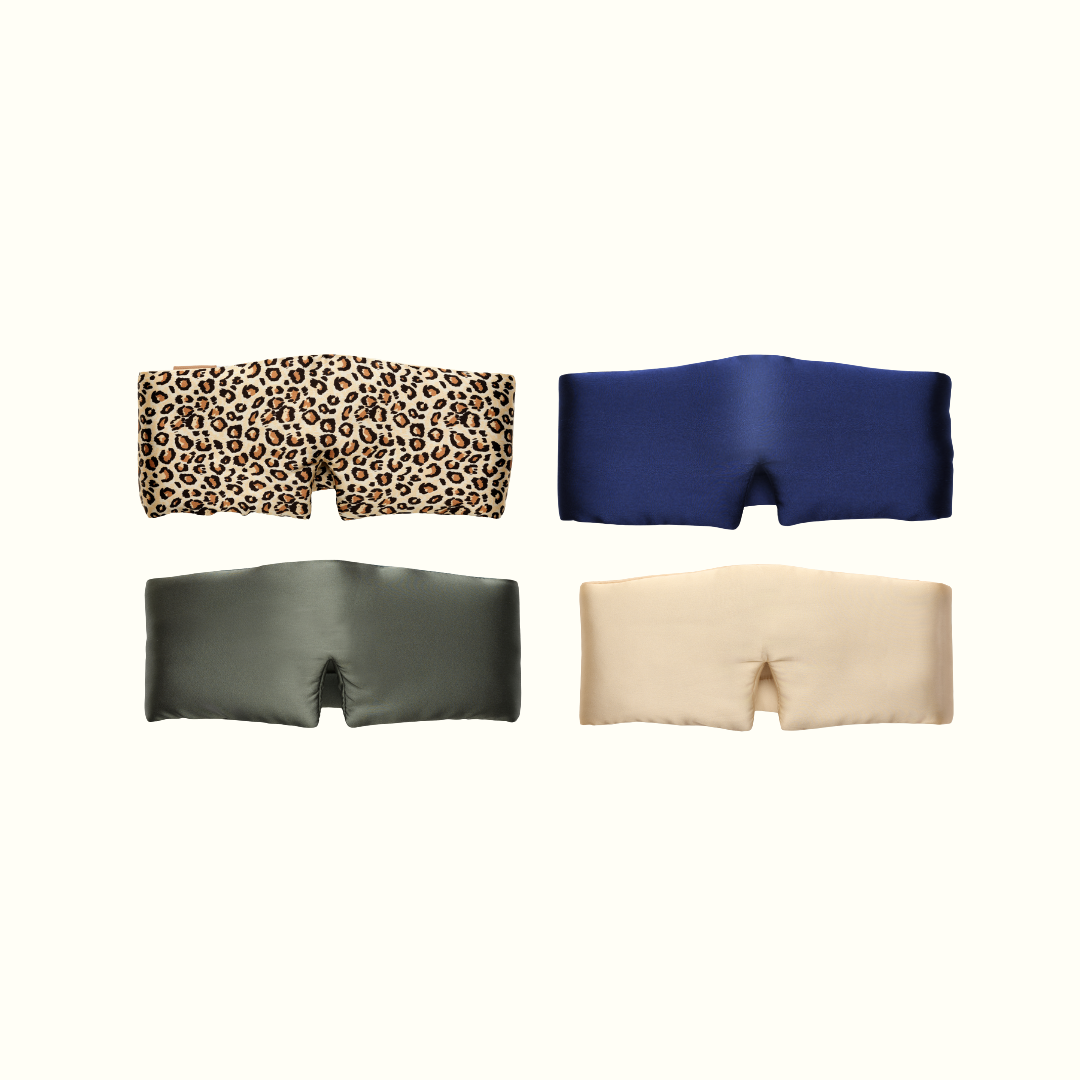 Pack 3+1 Free - 100% Pure Silk Blindfold Night Mask