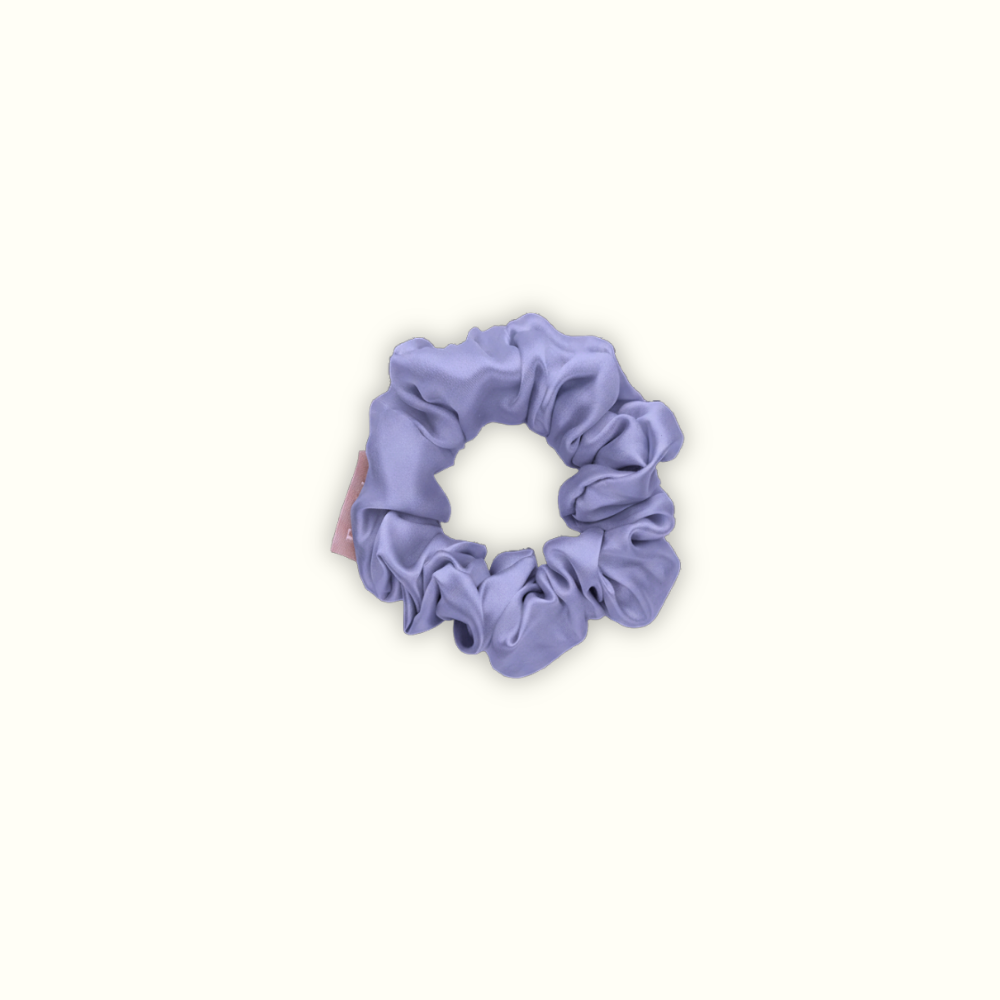 Chouchou 100% pure soie - Le moyen - Bleuet