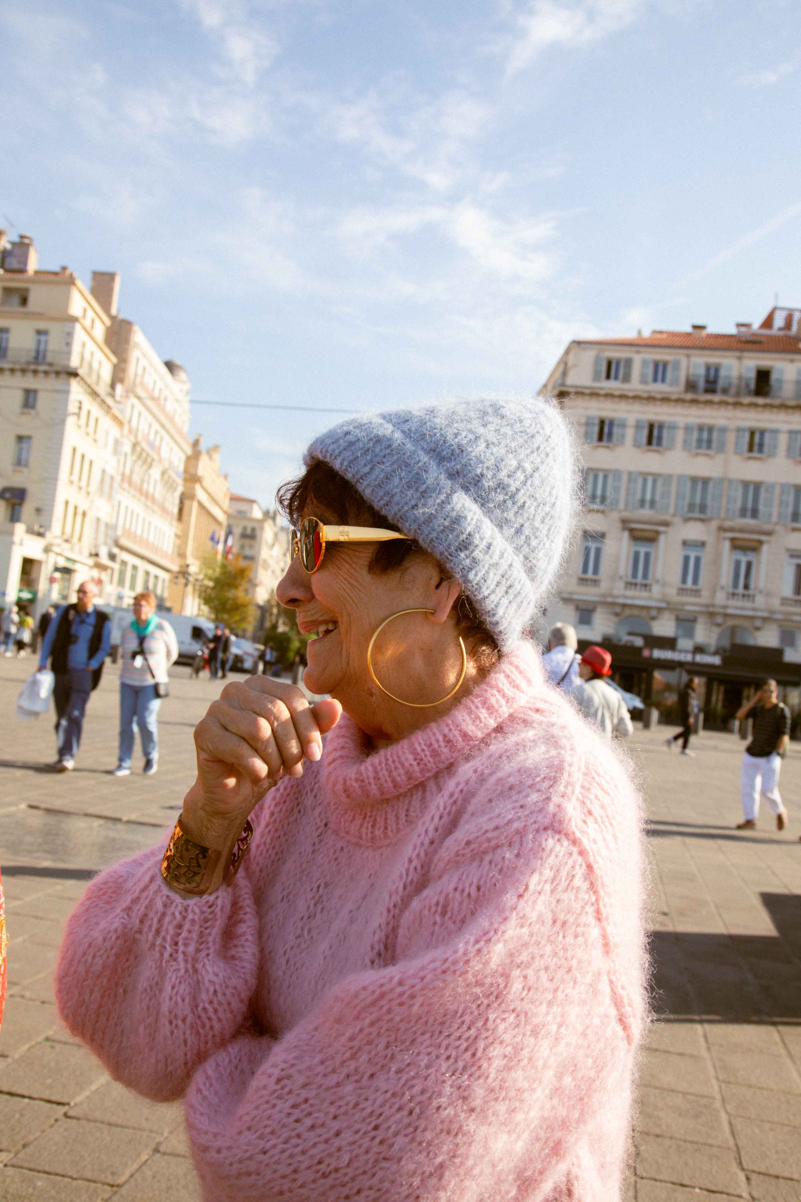 Bonnet alpaga et soie - Emily&