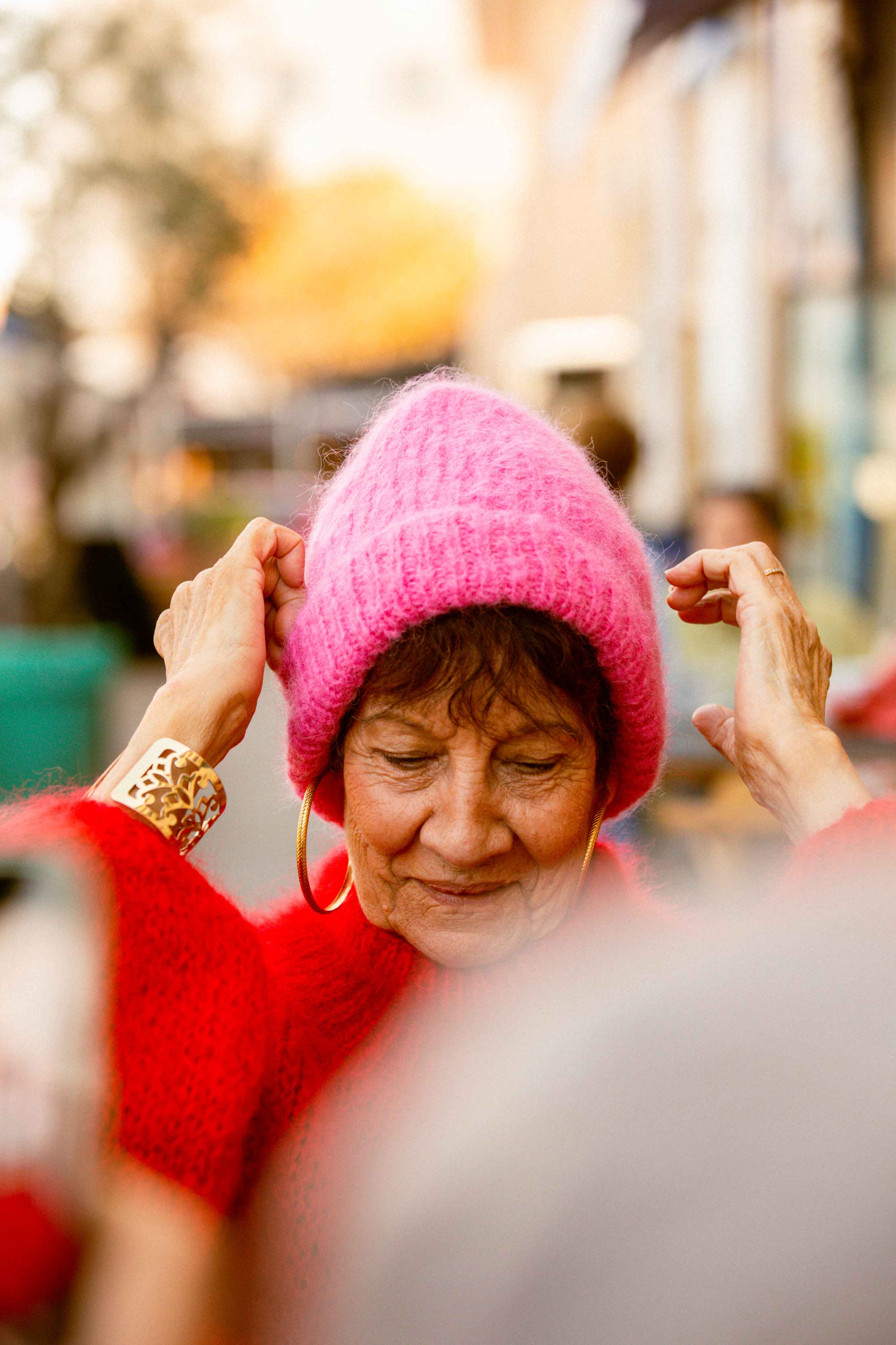 Bonnet alpaga et soie - Emily&