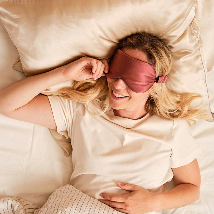 Antifaz para dormir de seda pura
