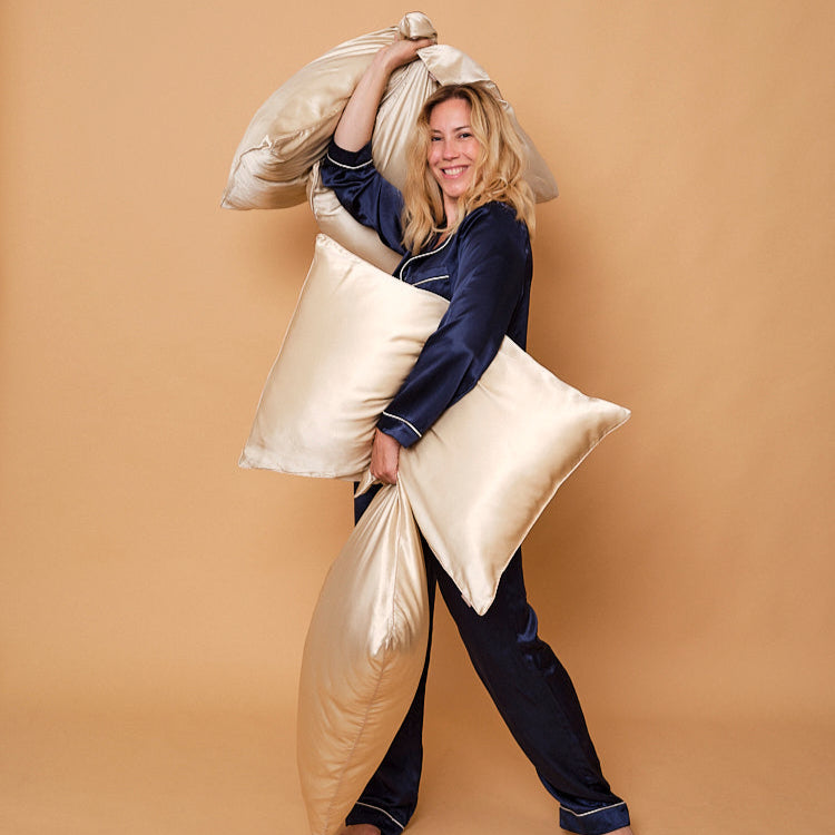 Pack 3 + 1 free - Pure Mulberry Silk Pillowcase