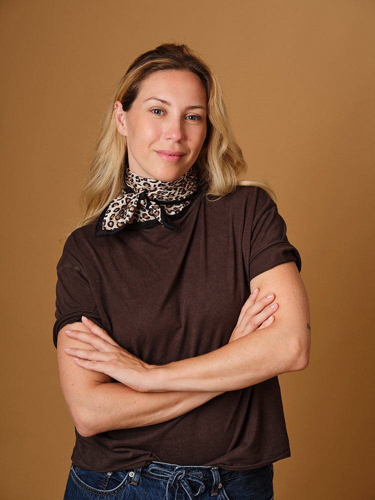 Leopard Pure Silk Scarf