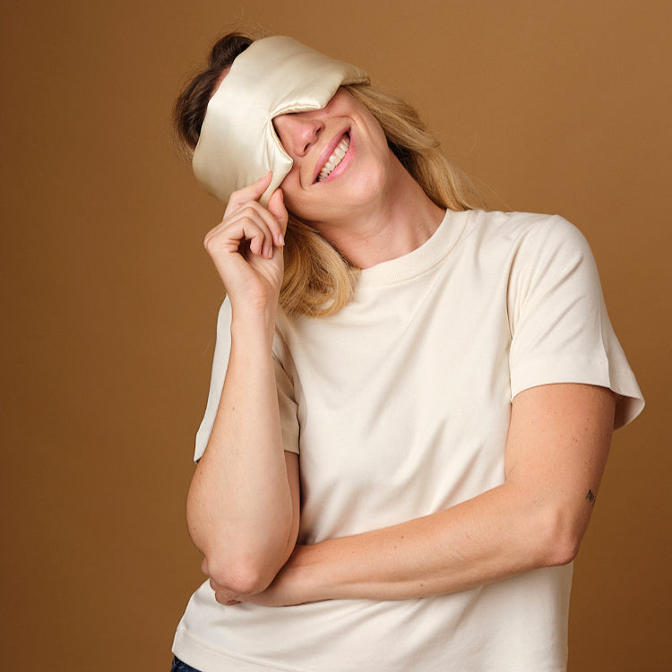 Masque de nuit bandeau 100% pure soie