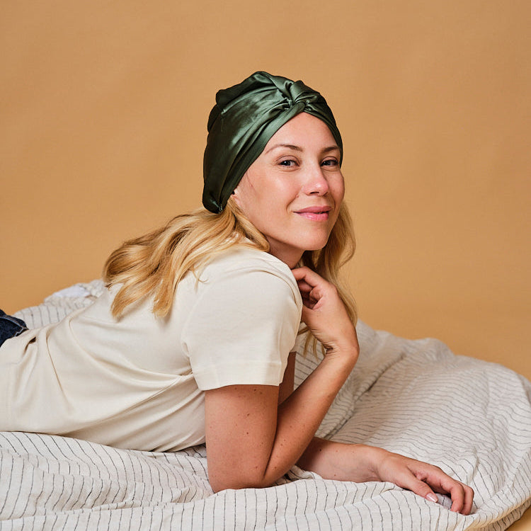 100% pure mulberry silk turban