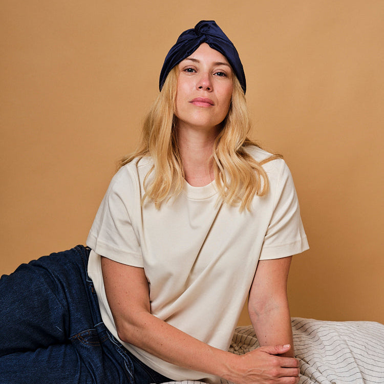 100% pure mulberry silk turban