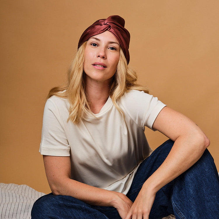 100% pure mulberry silk turban