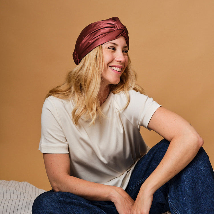 100% pure mulberry silk turban