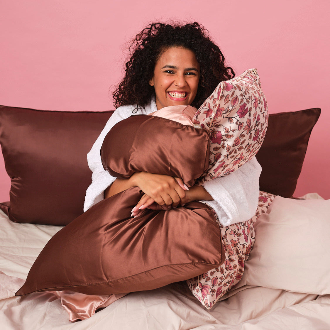 100% Pure Mulberry Silk Pillowcase - Mocha