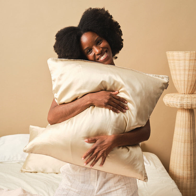 Almohada Seda Dormir Con Funda De Seda Almohada Saten Dormir Con