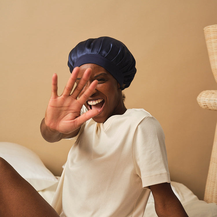 Bonnet de nuit pure soie