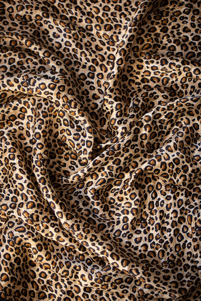 Leopard Pure Silk Scarf