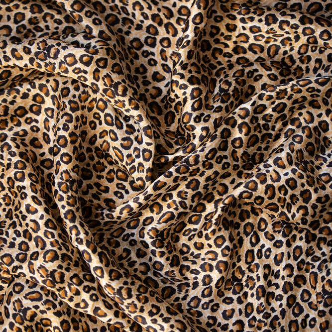 Leopard Pure Silk Scarf