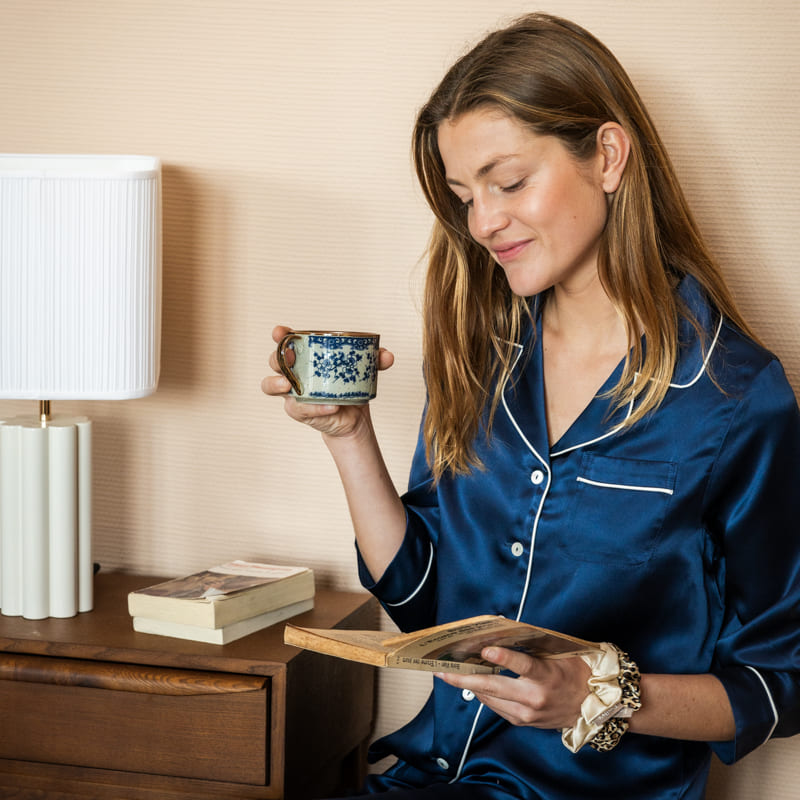 Chemise 100% pure soie de mûrier