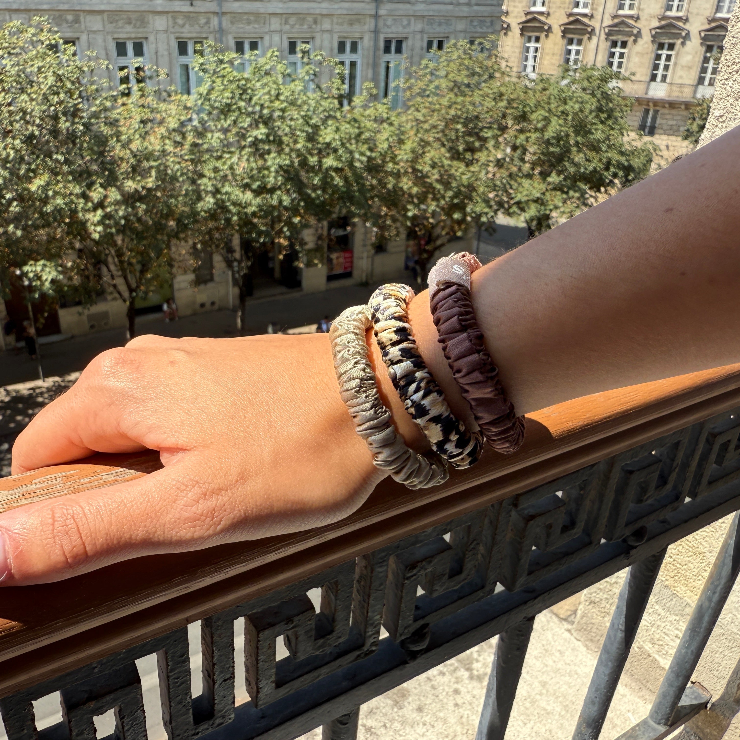 Trío de mini coleteros (Khaki, Leopard, Mocha)