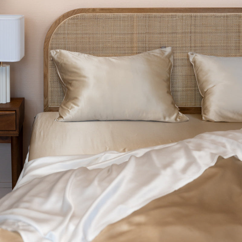 Drap housse 100% pure soie de mûrier