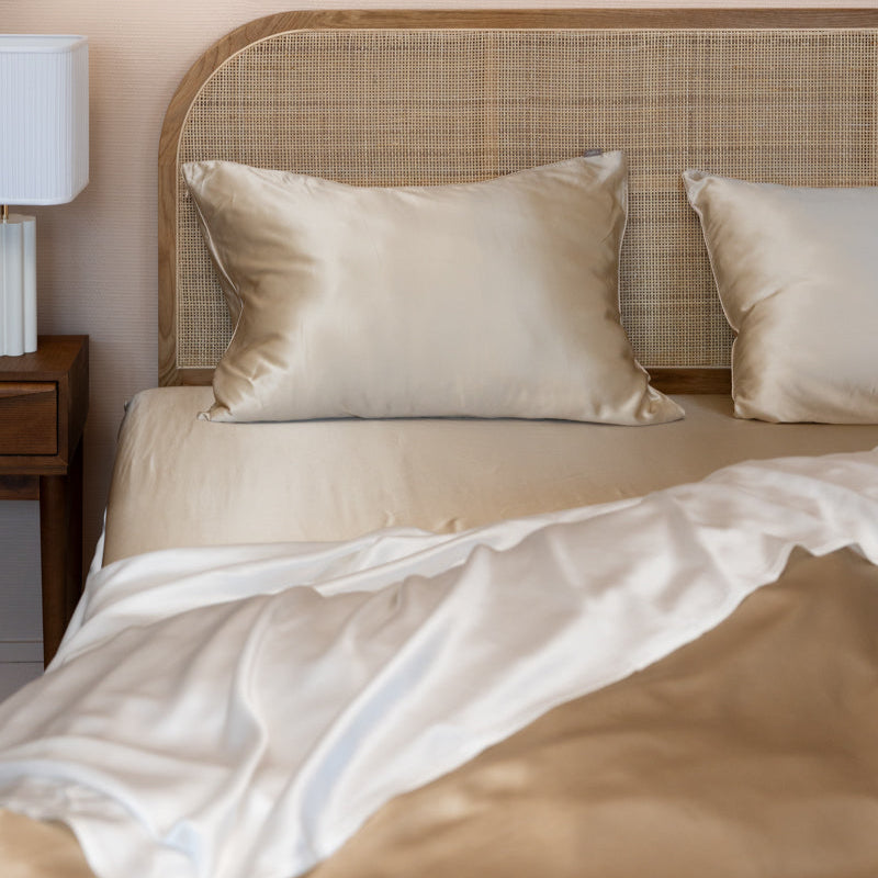 Parure de lit 100% pure soie de mûrier