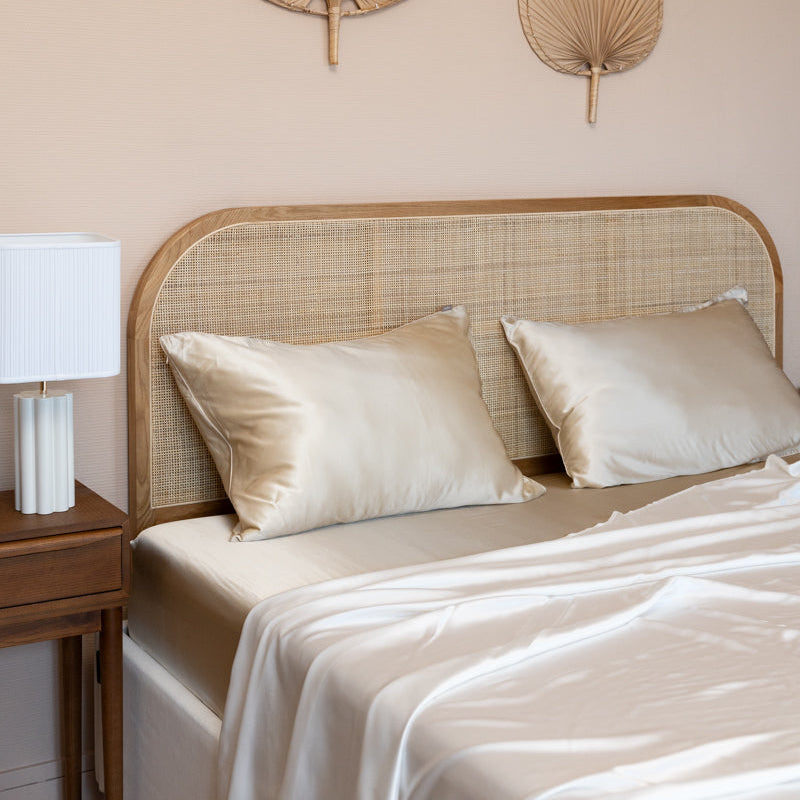 Drap housse 100% pure soie de mûrier