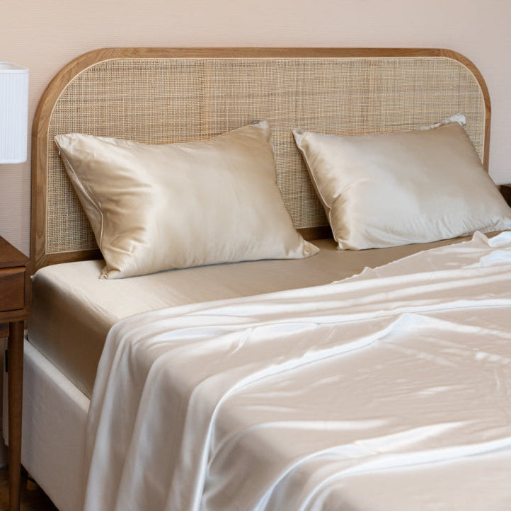 Drap plat 100% pure soie de mûrier