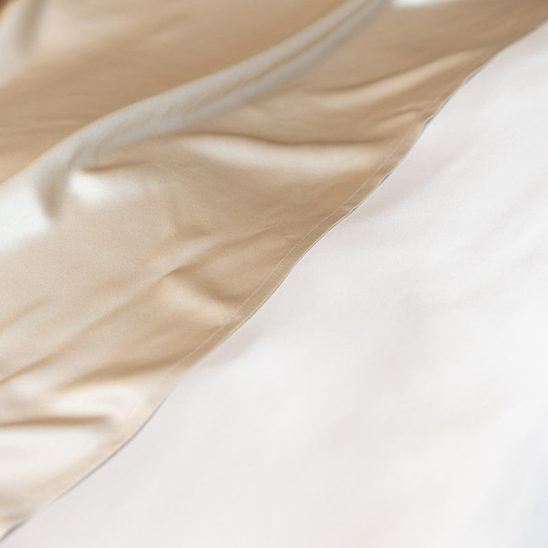 Drap plat 100% pure soie de mûrier