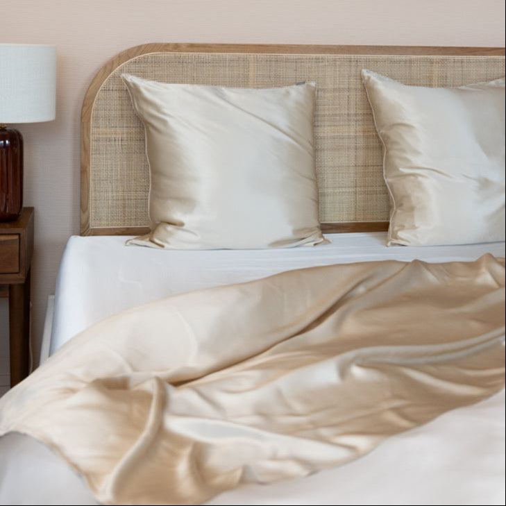 Drap plat 100% pure soie de mûrier
