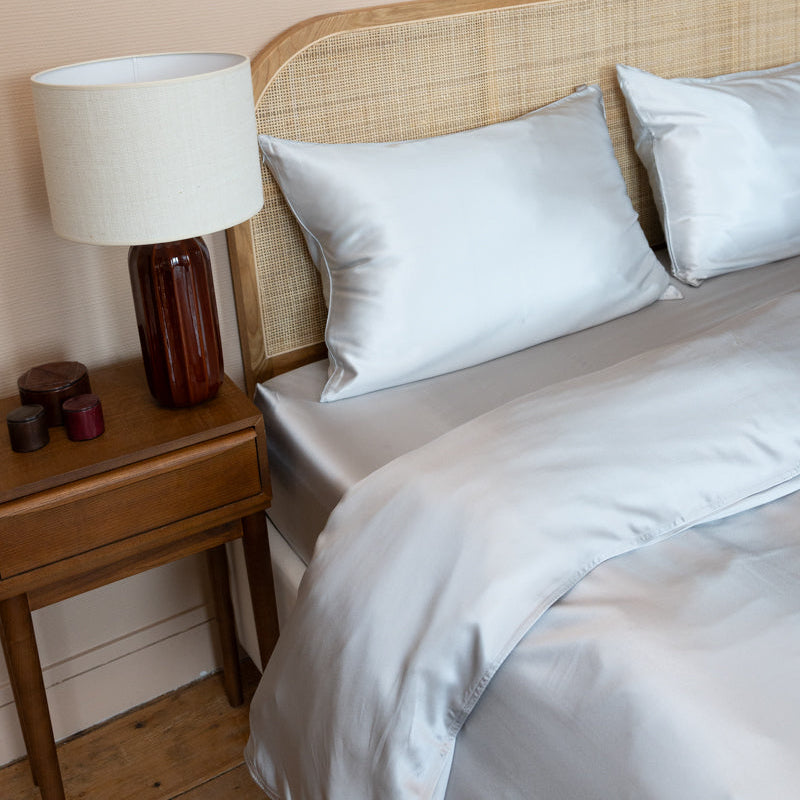 Drap housse 100% pure soie de mûrier