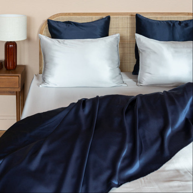 Drap plat 100% pure soie de mûrier