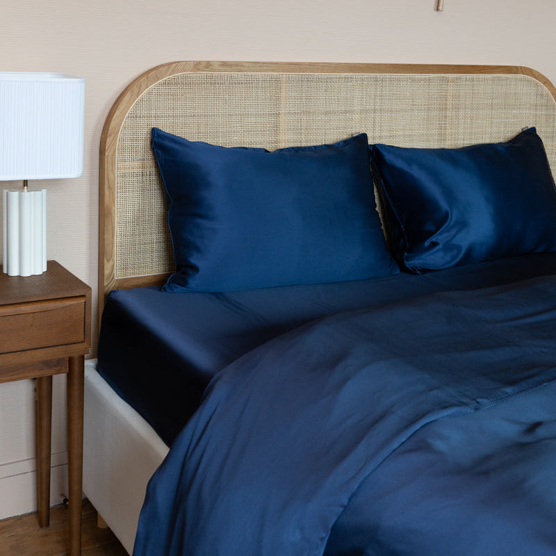 Drap housse 100% pure soie de mûrier
