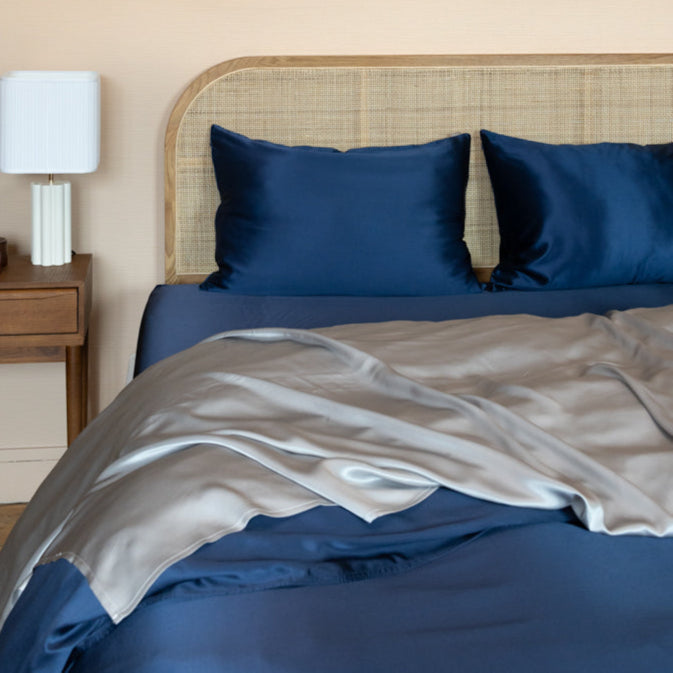 Drap plat 100% pure soie de mûrier