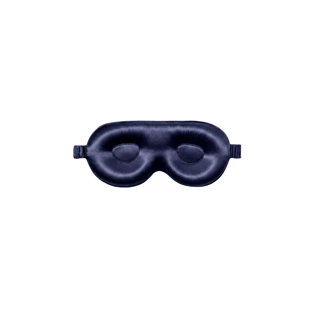 Masque de sommeil Soin des cils 100% pure soie - Bleu Nuit
