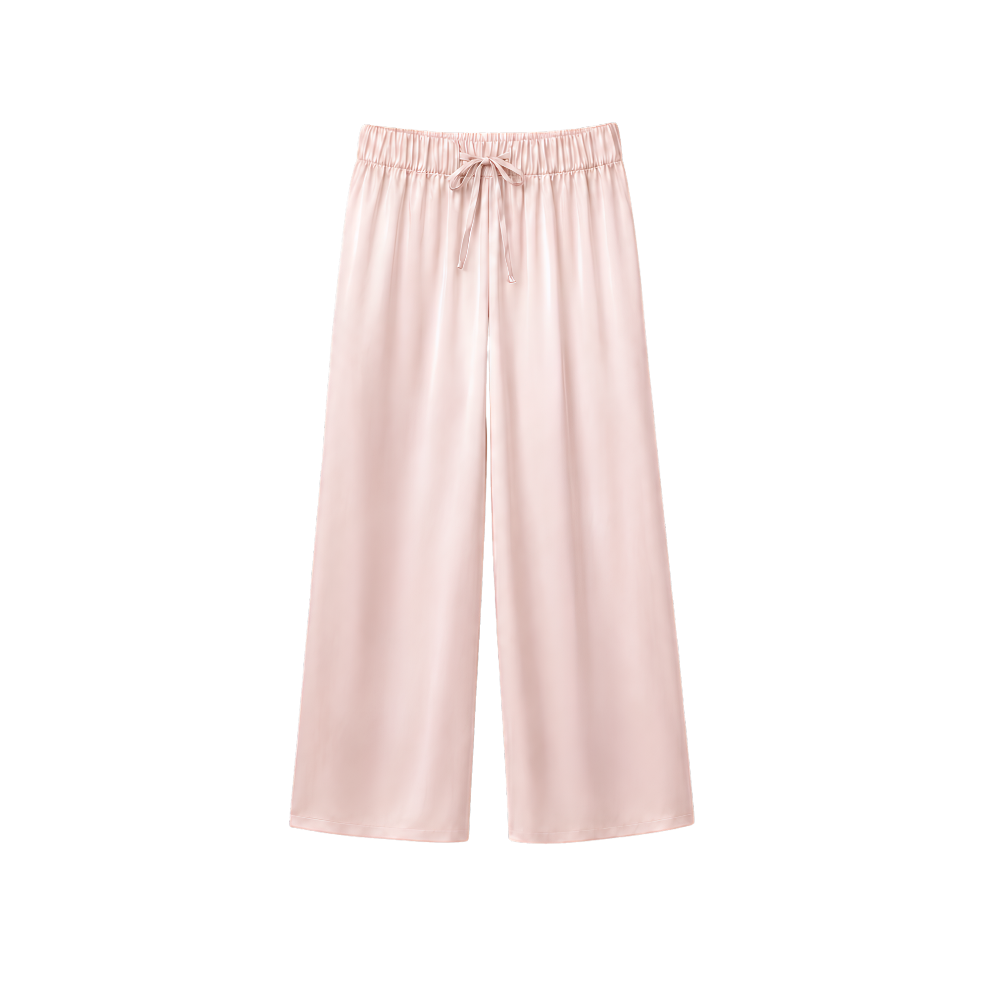 Pantalon Oversize 100% pure soie de mûrier - Rose Poudré