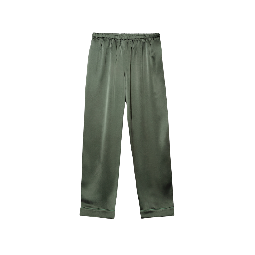 Pantalones de pura seda para mujer.
