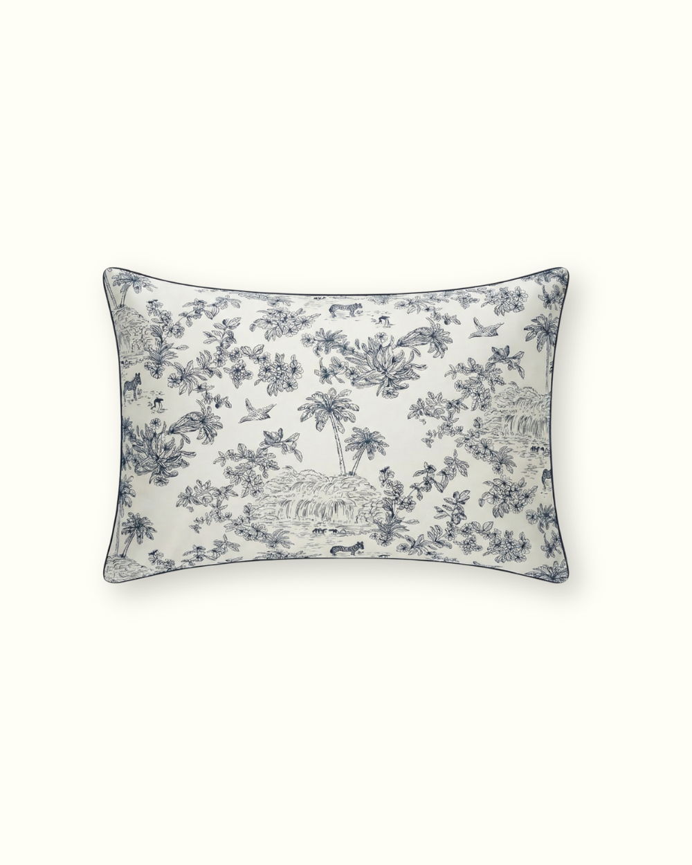 Funda de almohada de seda morera 100 % pura - Cebra