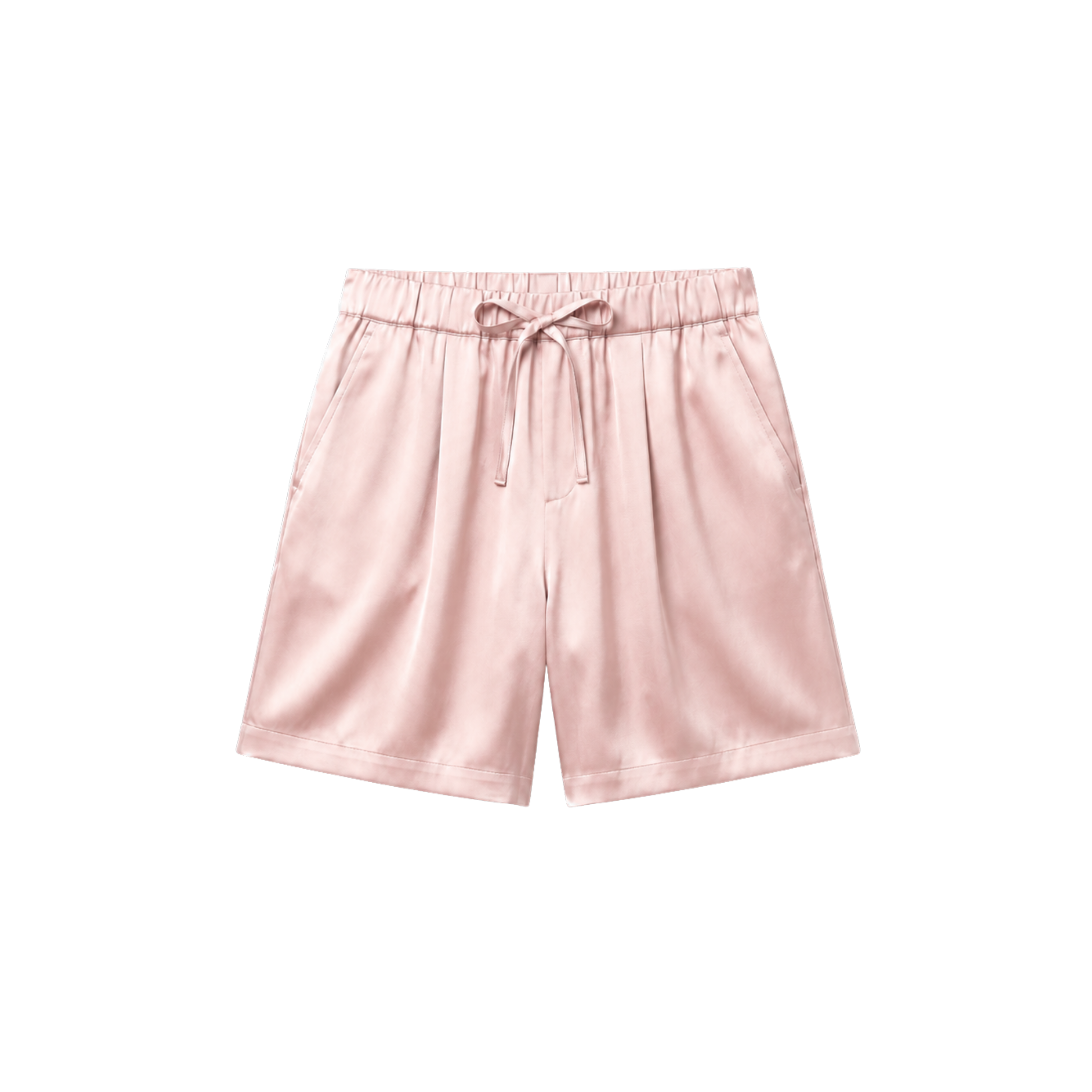 Short Oversize 100% pure soie de mûrier - Rose Poudré