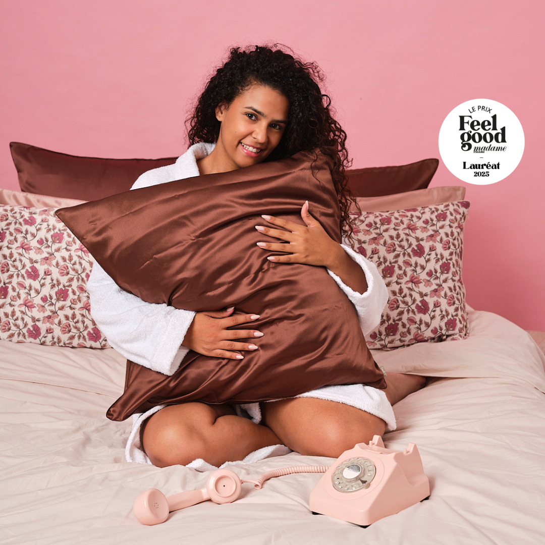 100% Pure Mulberry Silk Pillowcase - Mocha