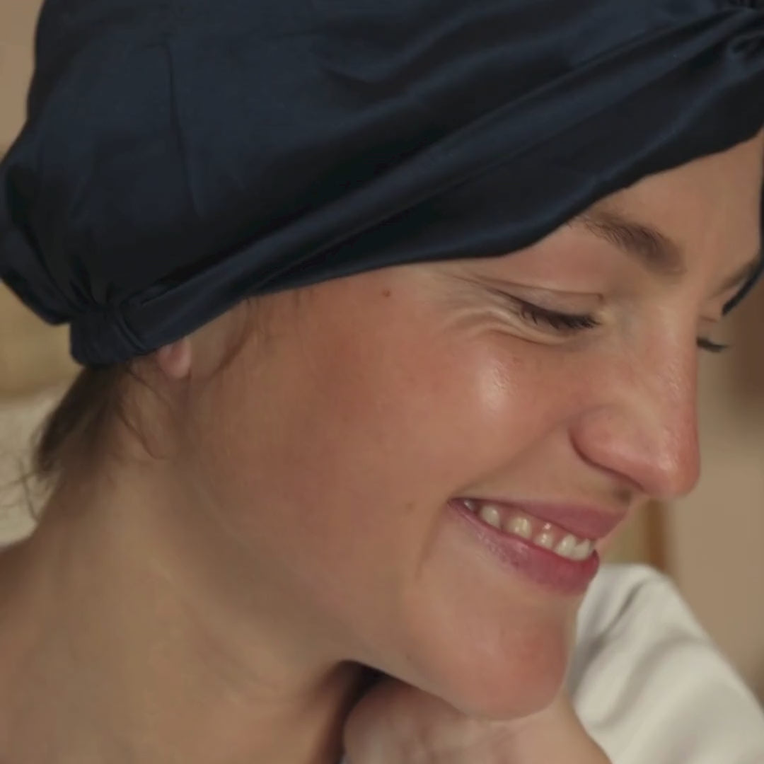 Turbante de pura seda