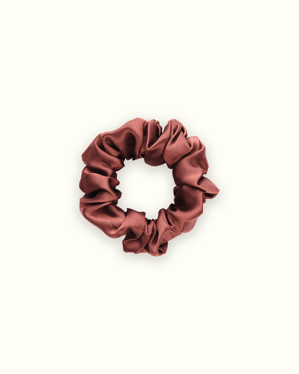 Pure Silk Scrunchie - Medium - Mocha