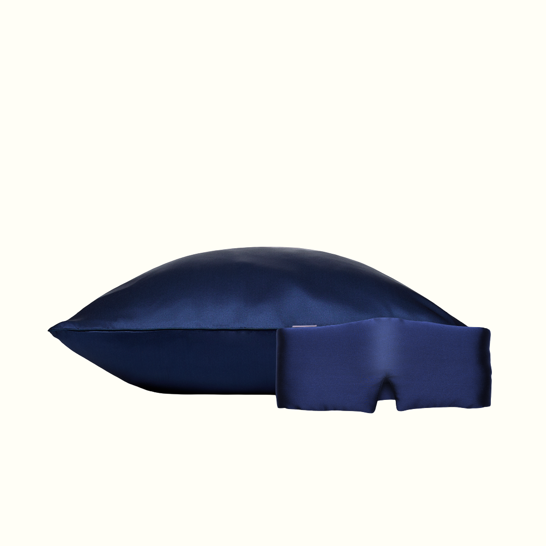Pack sommeil - Taie en soie et masque de nuit bandeau