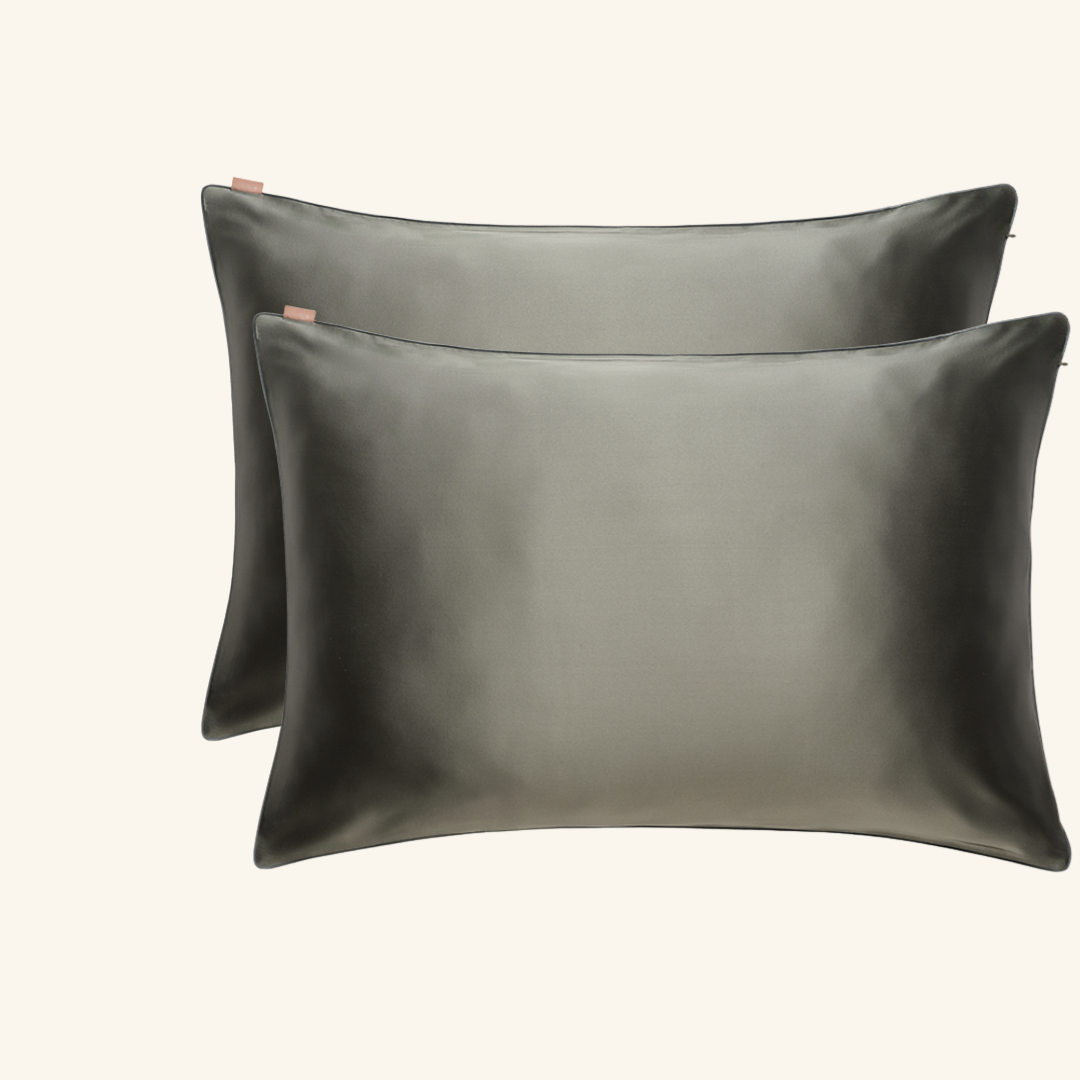 Pillowcase with embroidery made in France