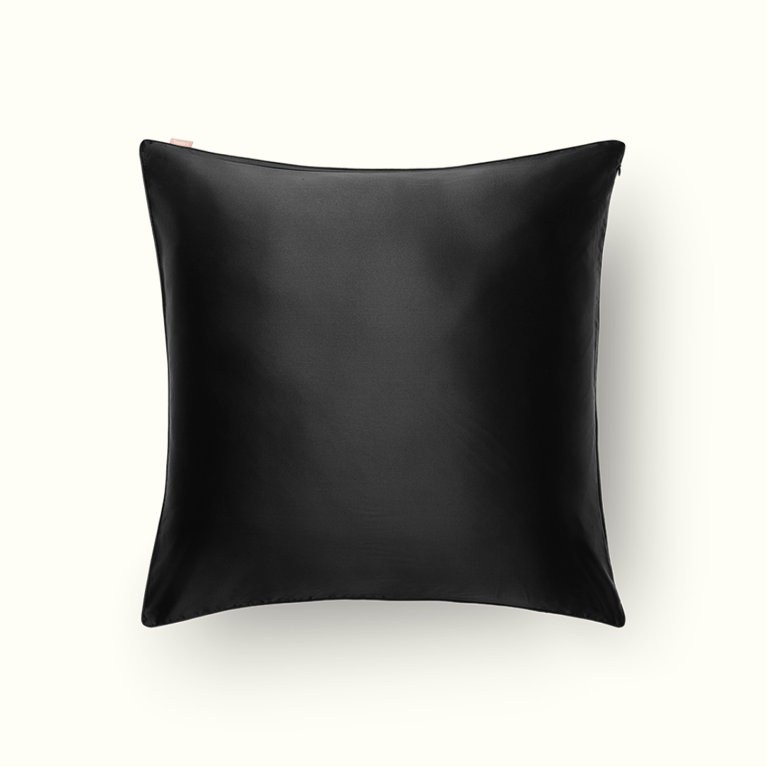 100% Pure Mulberry Silk Pillowcase - Black