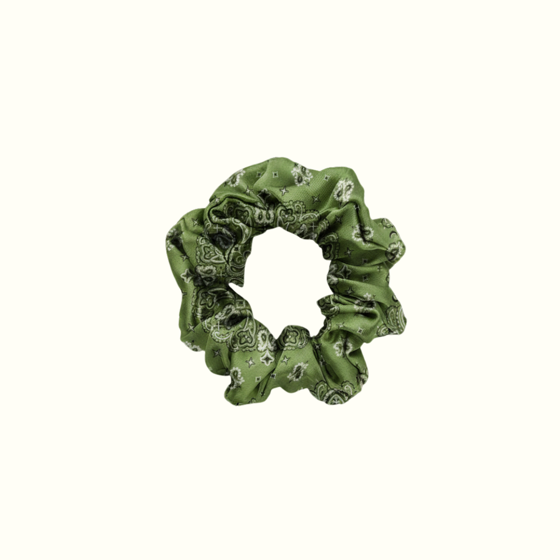 Coletero de seda 100 % pura - Mediano - Pañuelo verde