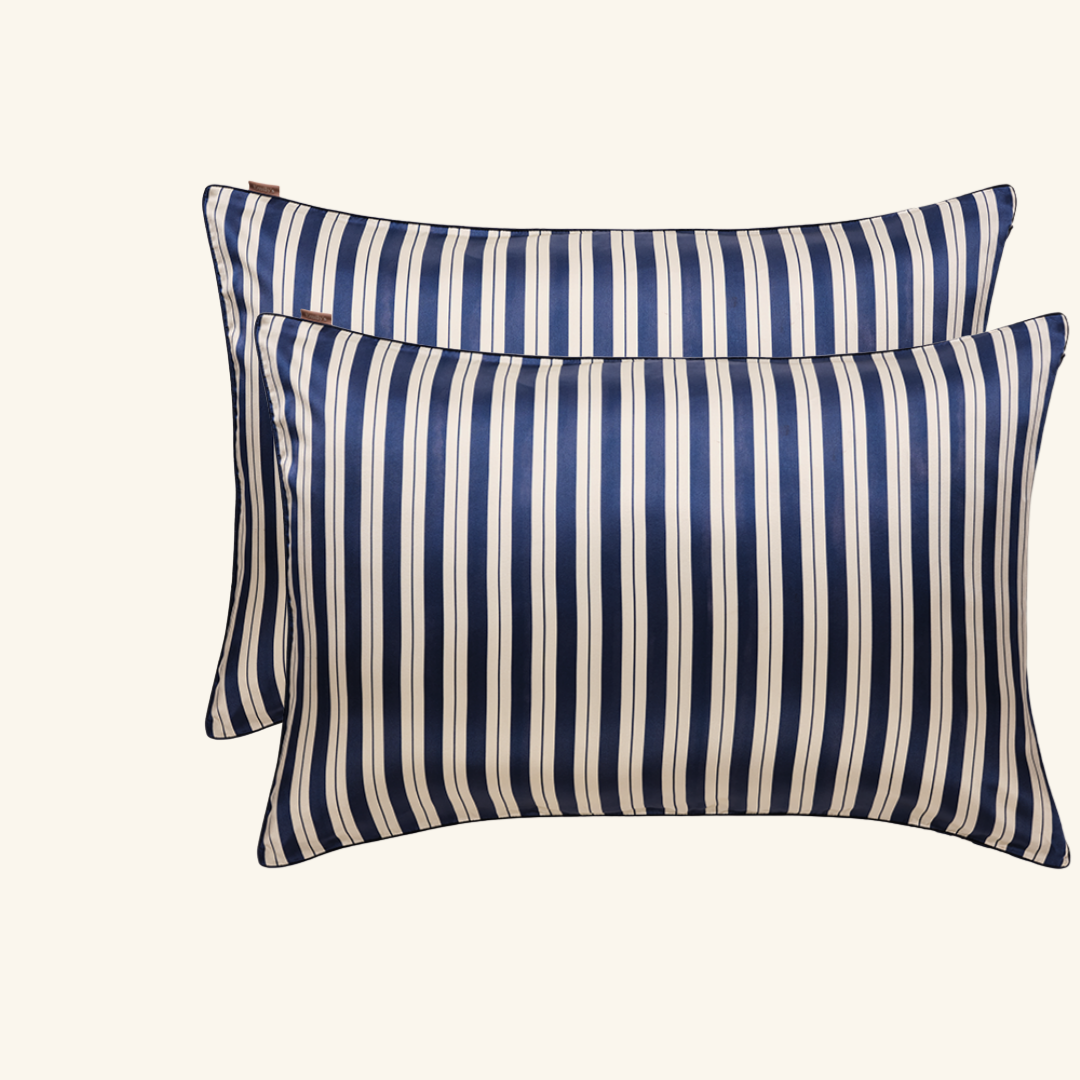 Pillowcase with embroidery made in France