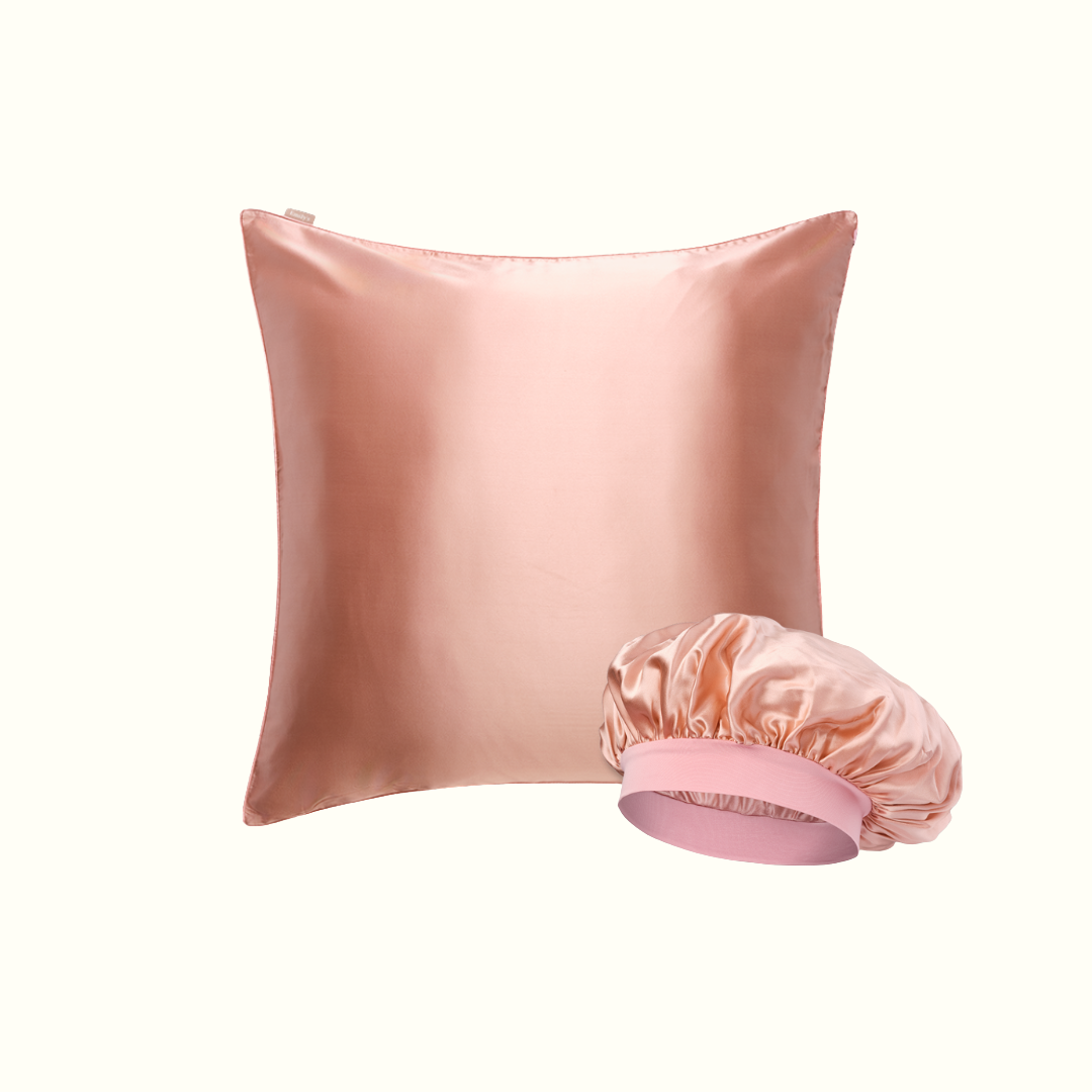 Pack cheveux - Taie en 100% soie et bonnet de nuit