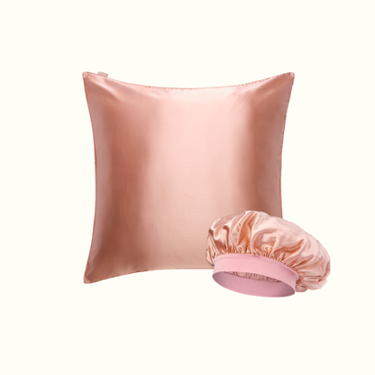 Pack cheveux - Taie en 100% soie et bonnet de nuit