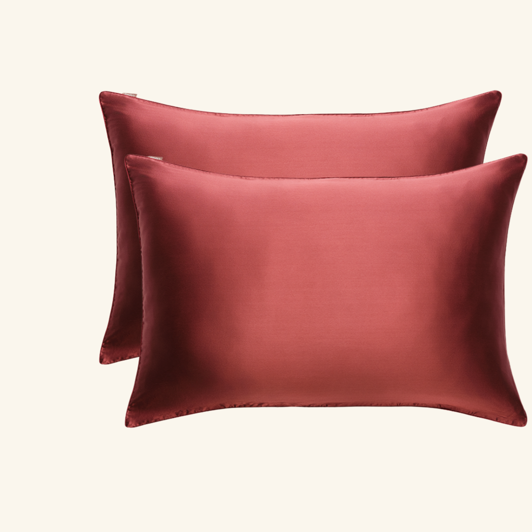 Pillowcase with embroidery made in France